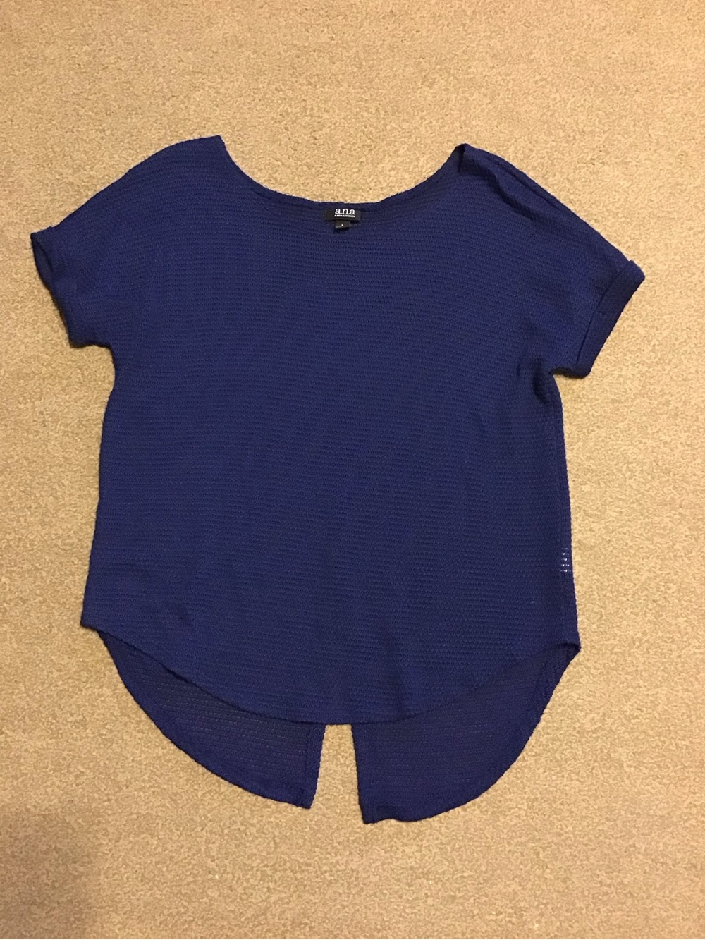 Ava navy blue cover up knit top